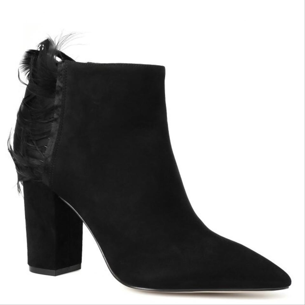 Katy Perry Oiseau black suade Feather Bootie - Picture 3 of 6